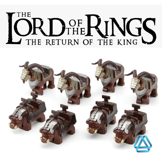 LOTR The Hobbit War Boar & Battle Ram War sheep 8 Custom Minifigures Toys Gift