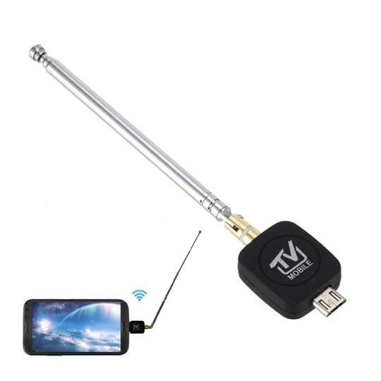 Mini Micro USB DVB-T Digital TV Tuner Receiver for Android Phone Tablet HDTV