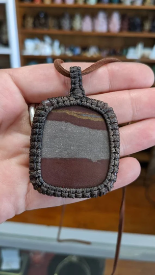 Shiva Lingam Macrema Necklace