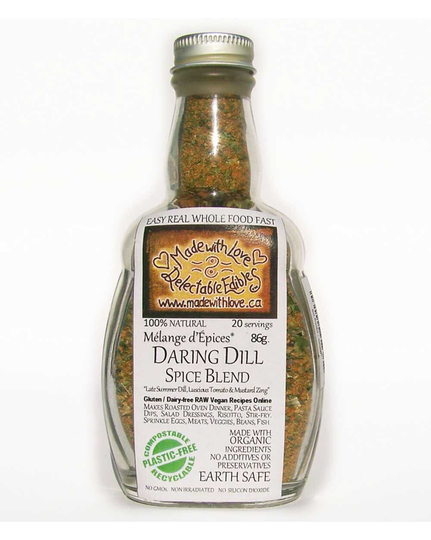 Daring Dill 4.5 Oz Gourmet Artisan Spice Blend Easy Real Whole Food Fast Organic Seasoning Mix Dip Salad Dressing