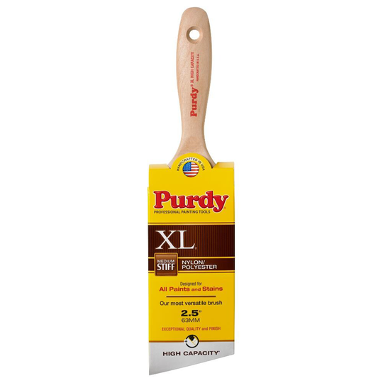 Purdy XL High Capacity 2-1/2-in Angle Nylon- Polyester Blend Paint Brush | 144424425