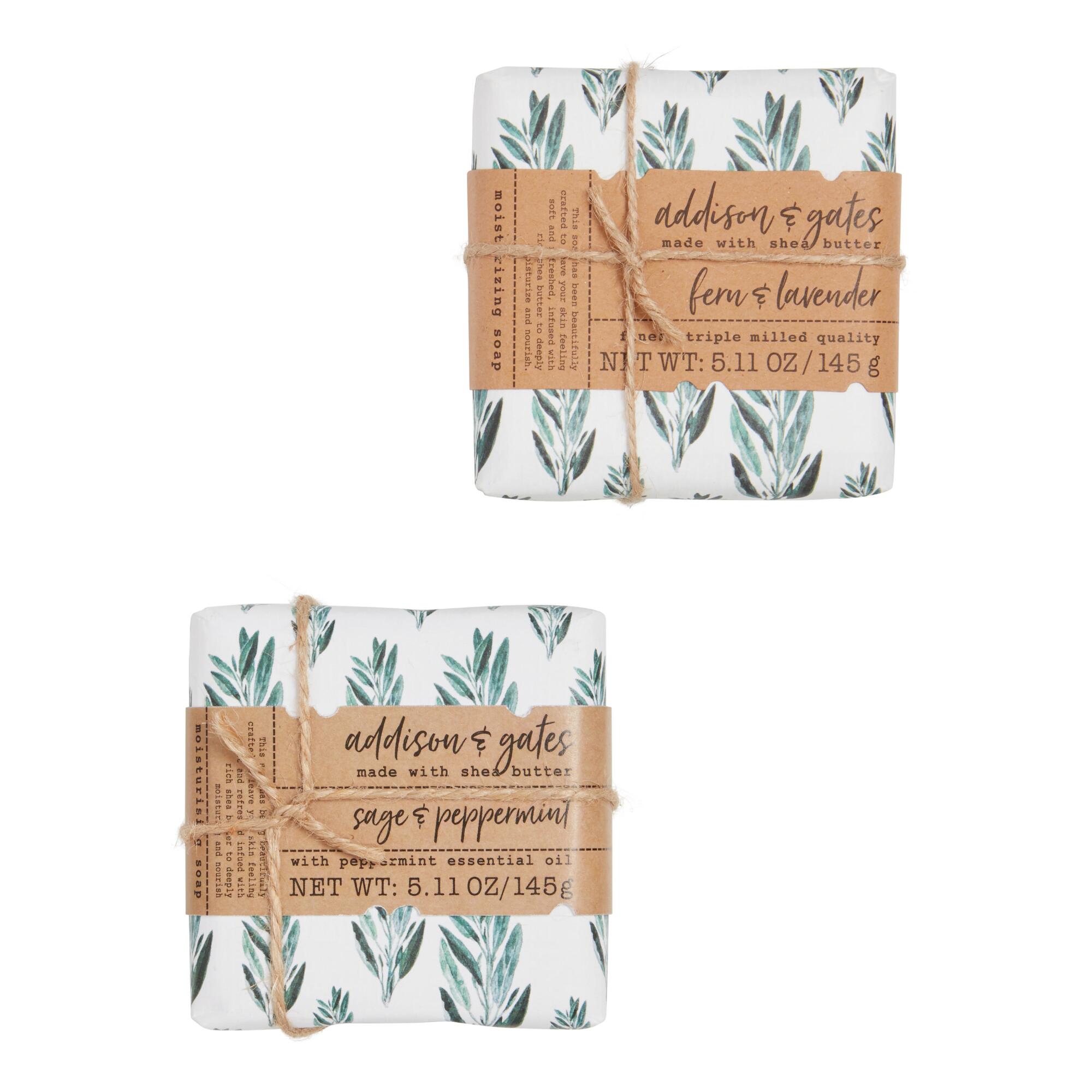 A&G Garden Herbs Bar Soap: Green/White - Paper by World Market