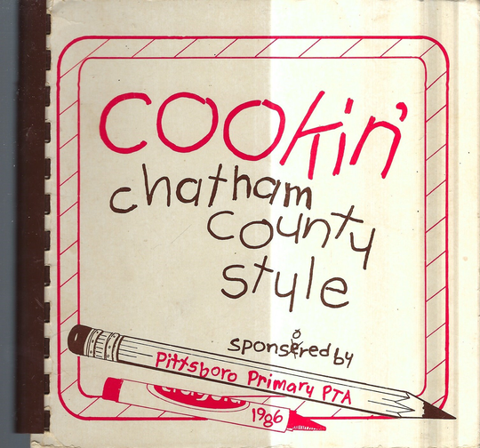 Pittsboro North Carolina Vintage 1986 Primary School Pta Cookin Chatham County Style Cookbook Nc Community Collectible Rare Local Cook Book