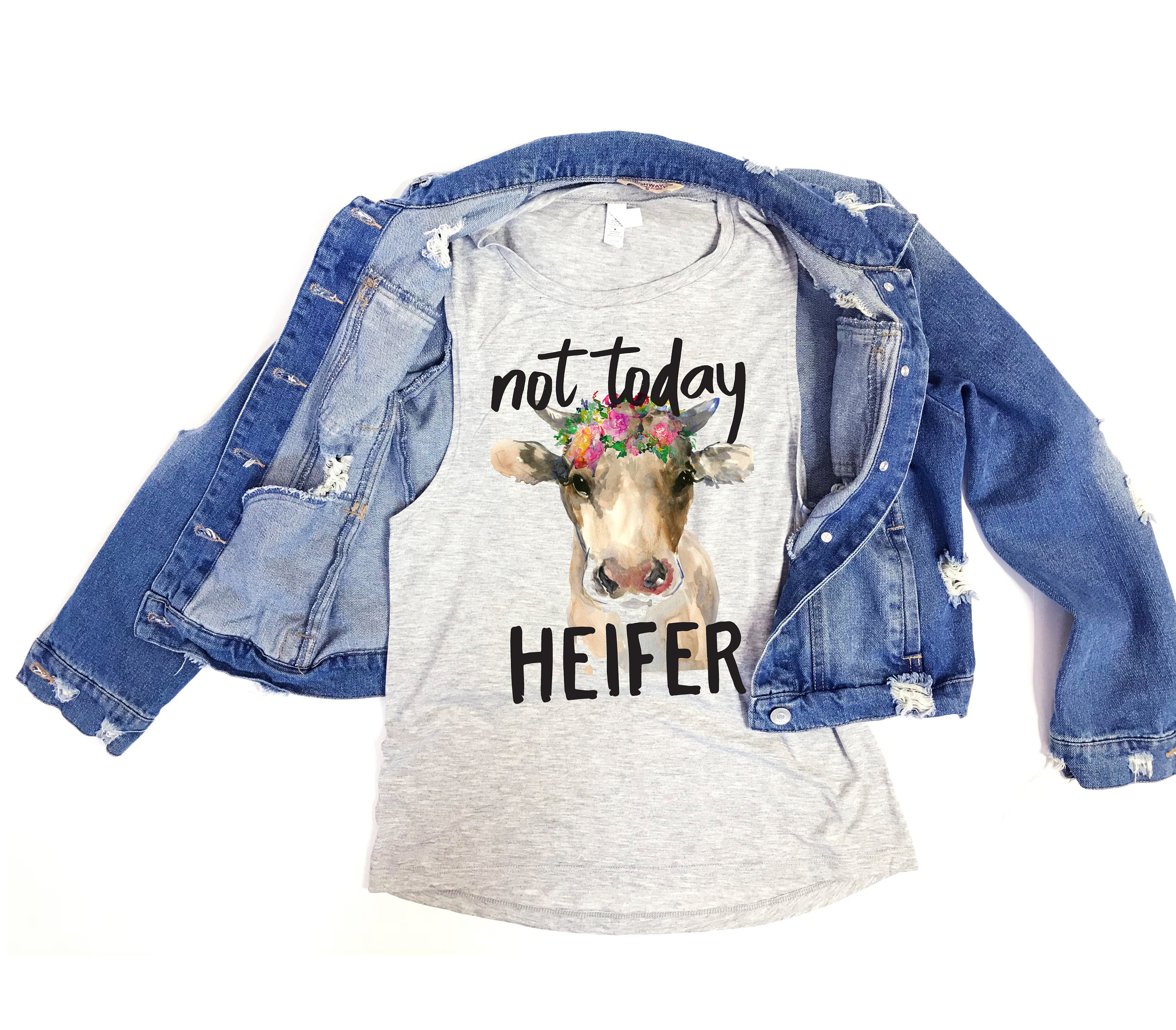 Not Today Heifer Tank Top - Muscle