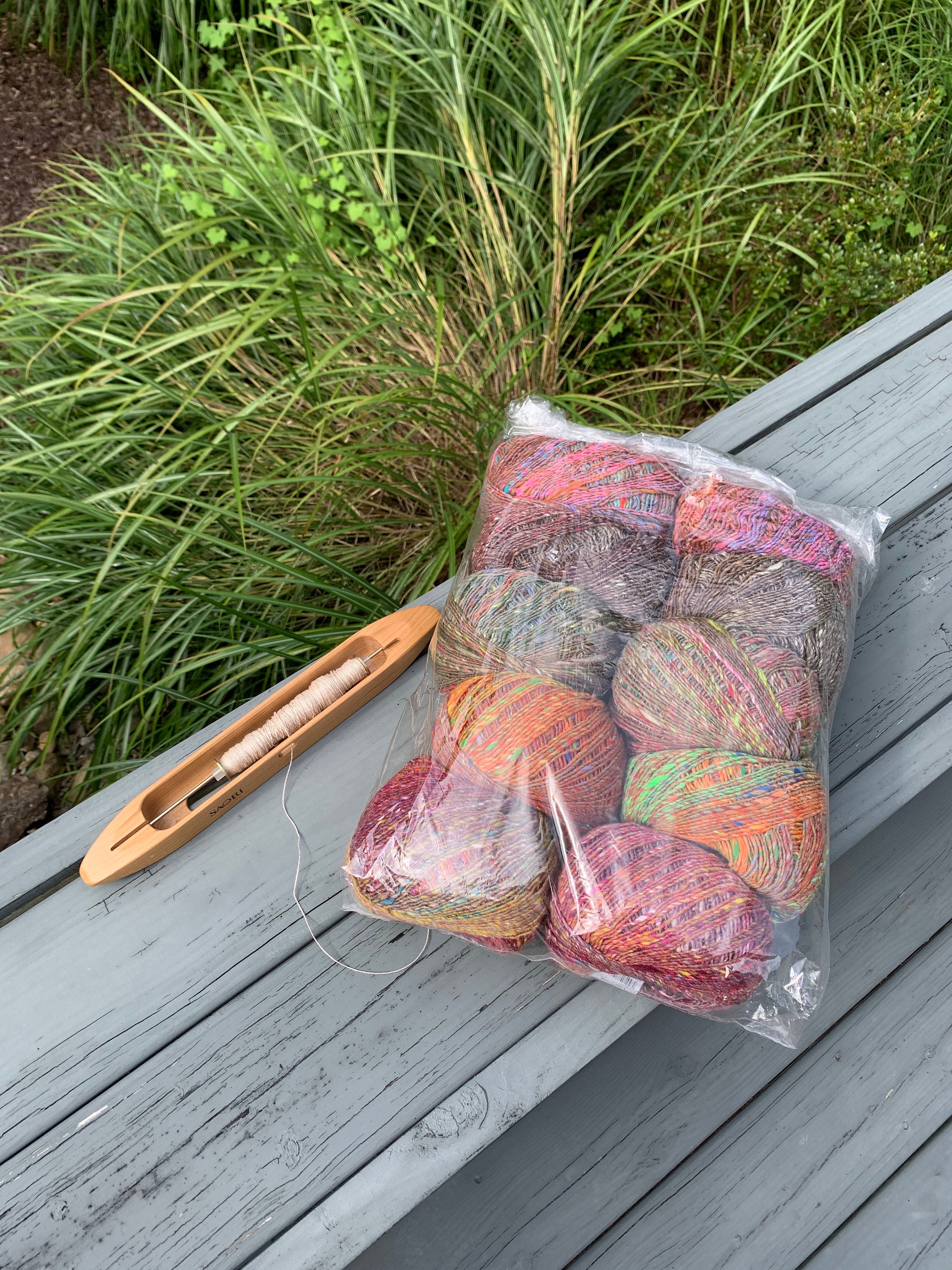 Kotori Noro Wool Blend - Variegated Shades Of Cherry Red, Aqua, Lime Greens & Yellows Made in Japan