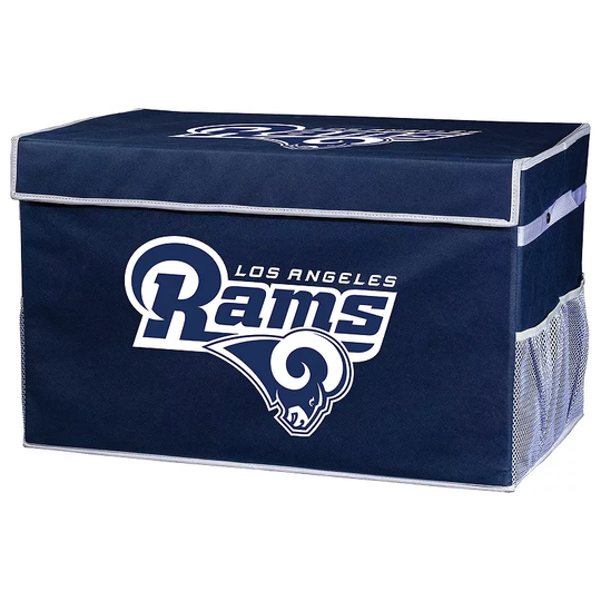 Franklin Sports Los Angeles Rams Large Collapsible Footlocker Storage Bin, Team