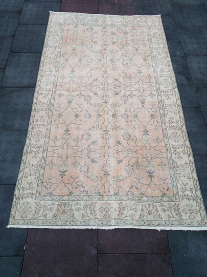 Free Shipping Vintage Rug Turkish Hand Made Anatolıan 3.76×6.52 Feet