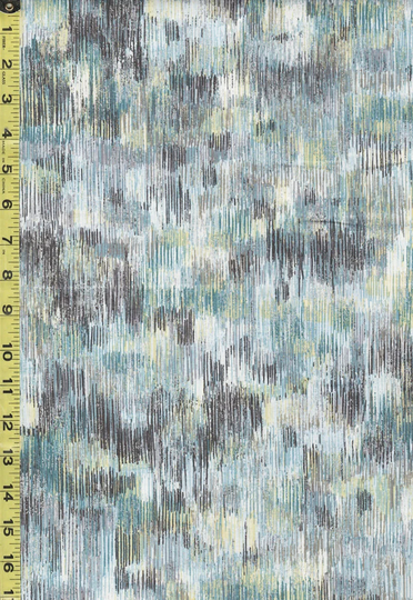Blender-Coordinate - Fusions Brushwork Celadon & Silver Metallic 37 Celadon- By The Half Yard