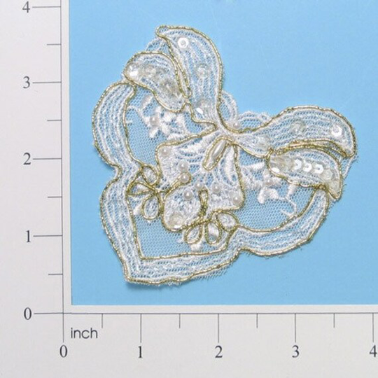 Expo Lace D'oro Molly's Heart Applique/Patch