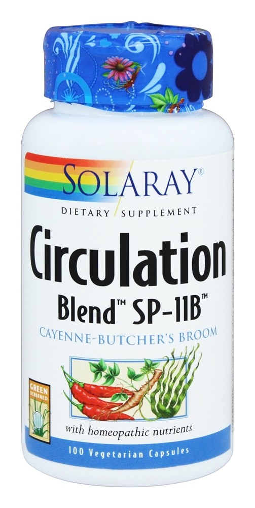 Solaray - Circulation Blend SP-11B - 100 Vegetarian Capsules