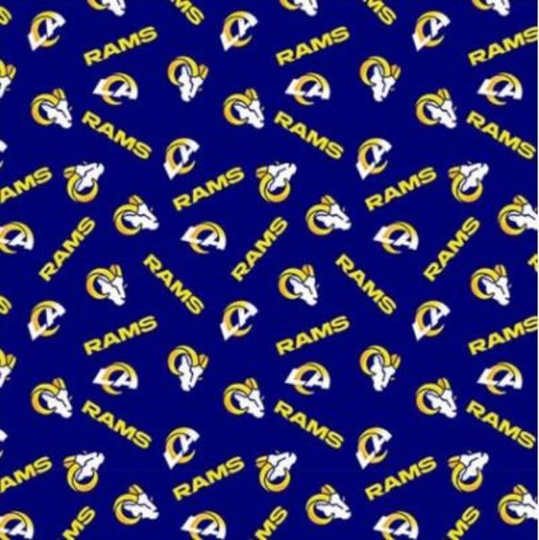 Nfl Los Angeles Rams Cotton Fabric 58"