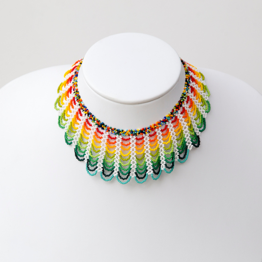 Fabulous Wayuu Necklace Hand Woven Unique in Its Design