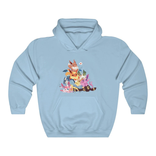 Eevee Eeveelutions Unisex Heavy Blend Hooded Sweatshirt Umbreon Jolteon Sylveon Glaceon Espeon Vaporeon