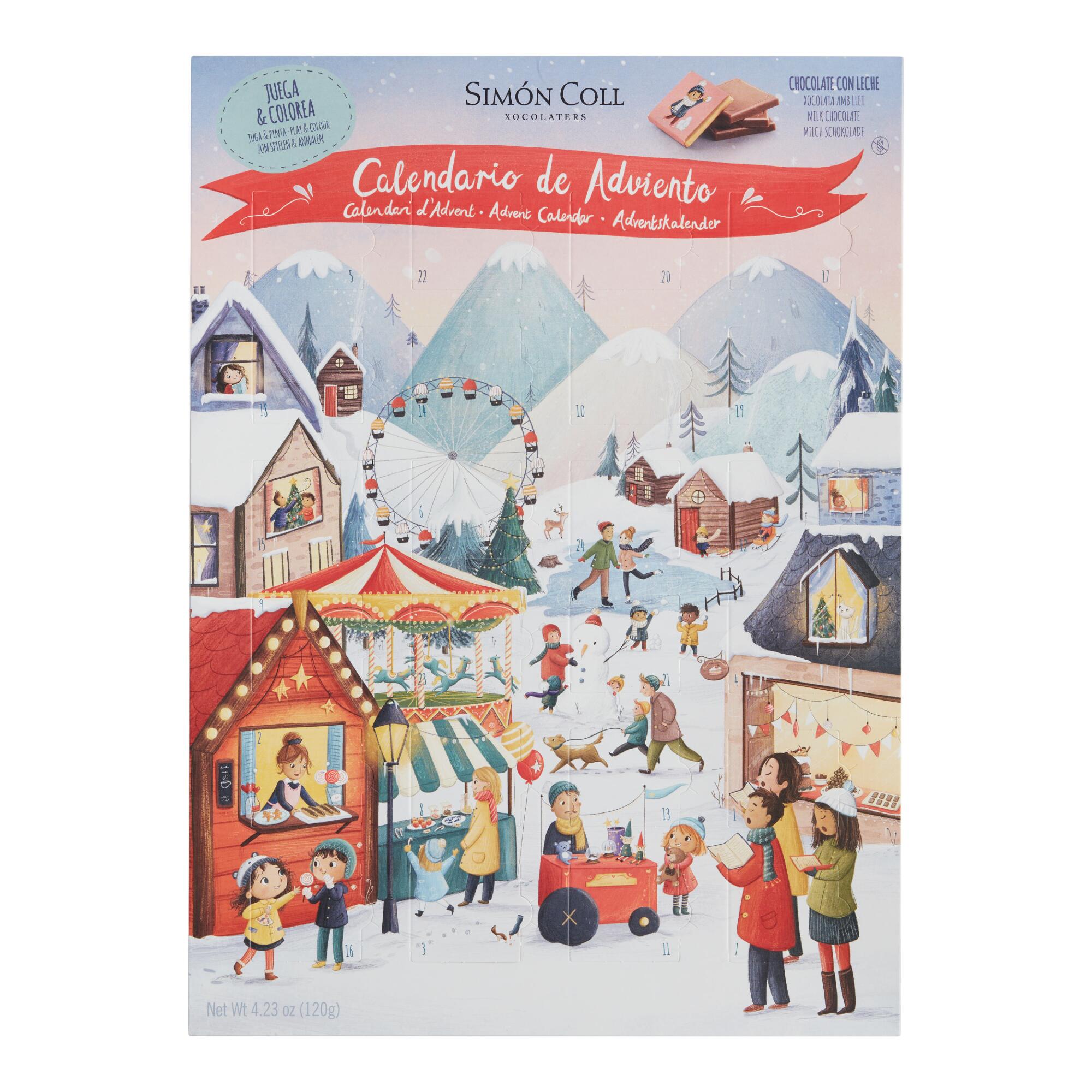 Simon Coll Milk Chocolate Children Advent Calendar by World Market