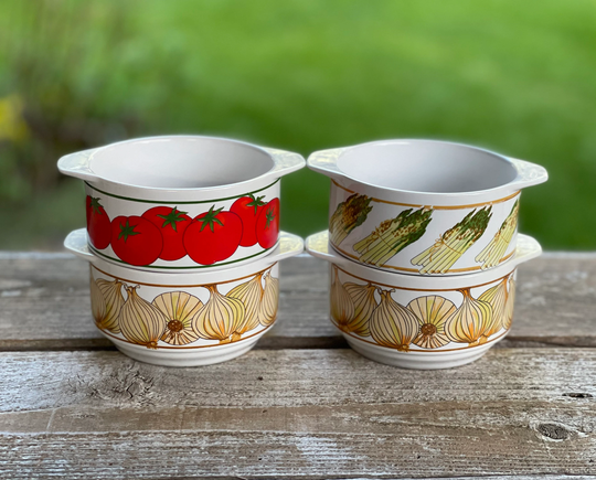 German Soup Bowls, Zwiebelsuppe, Tomatensuppe, Spargel Suppe, Sets Of 2