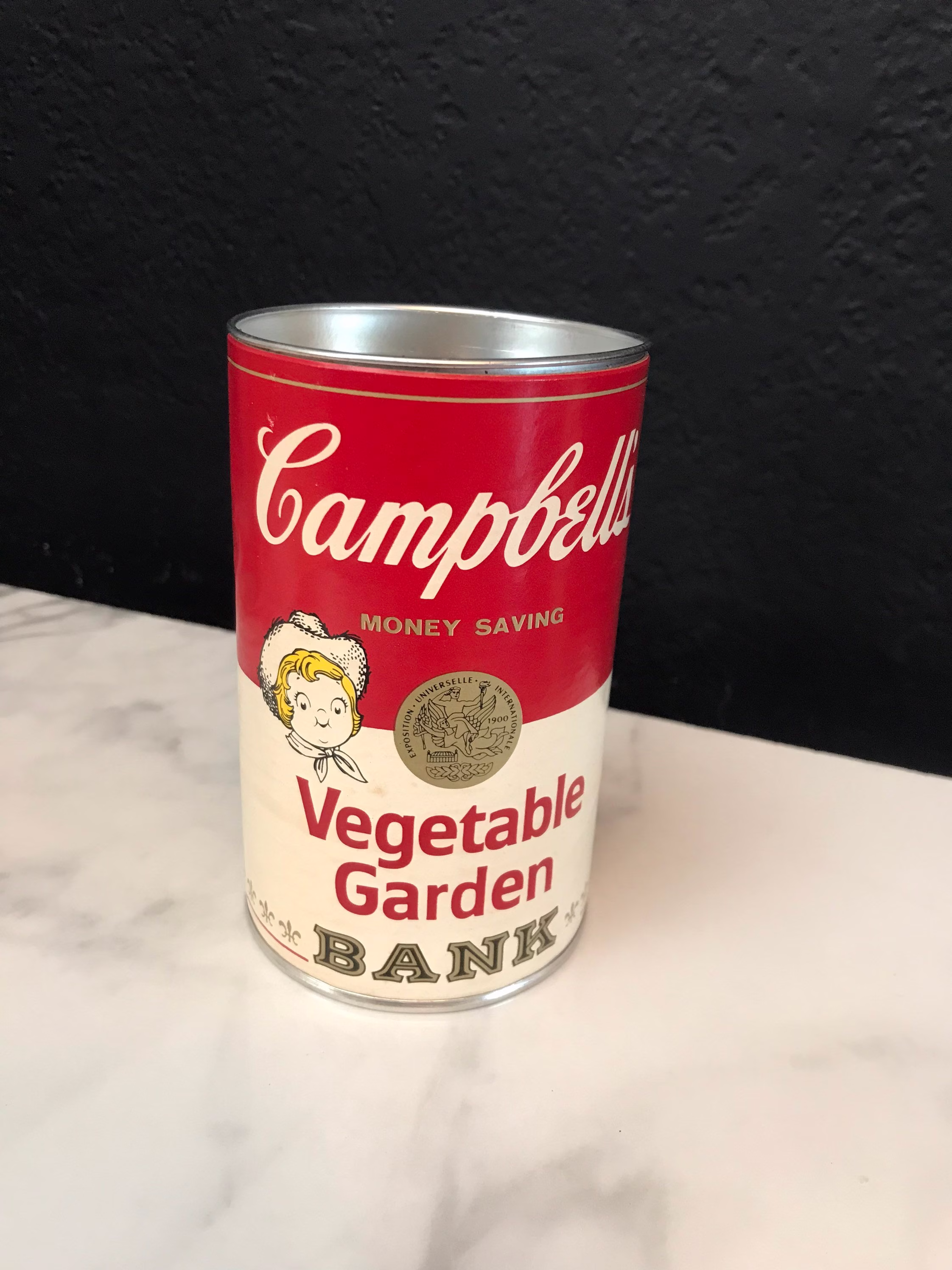 Campbells Soup Tin Can Bank With Original Contents Seed Packets