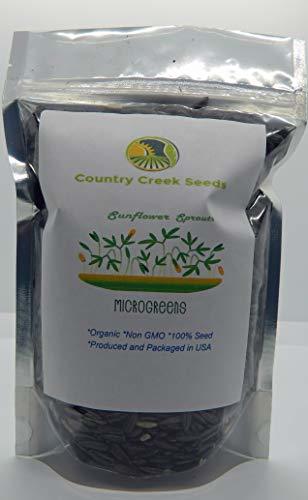 Sunflower Sprouting Seed, Organic, Non GMO -9 oz - Country Creek Acre Brand - Su