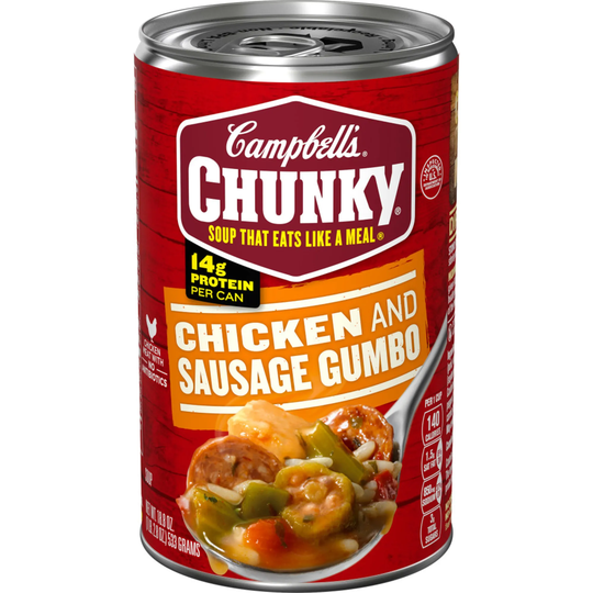 Campbell's Chunky Soup - Grilled Chicken & Sausage Gumbo - 18.8 oz