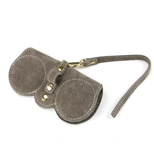 Handmade Suede Leather Glasses Case Sunglasses Pouch Eyeglass Bag, Mikey Mouse Cute Aminal Style