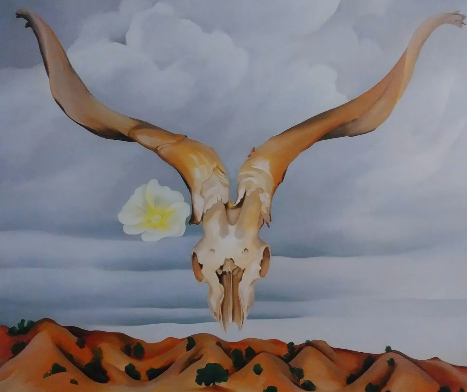 Large Georgia O'keeffe Fine Art Print, Ram's Head, Perfect For Framing 13.5" X 16" | Go3