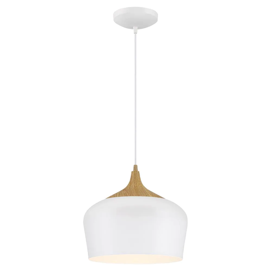 Access Lighting Blend White Modern/Contemporary Geometric LED Pendant Light | 52057LEDDLP-WH/WGN