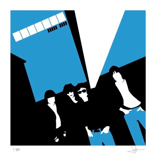 Ramones Leave Home - Limited Edition Print Signed By Eduardo Luzzatti