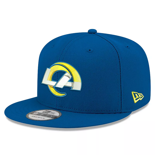 Men's New Era Royal Los Angeles Rams Basic 9FIFTY Snapback Adjustable Hat, Blue