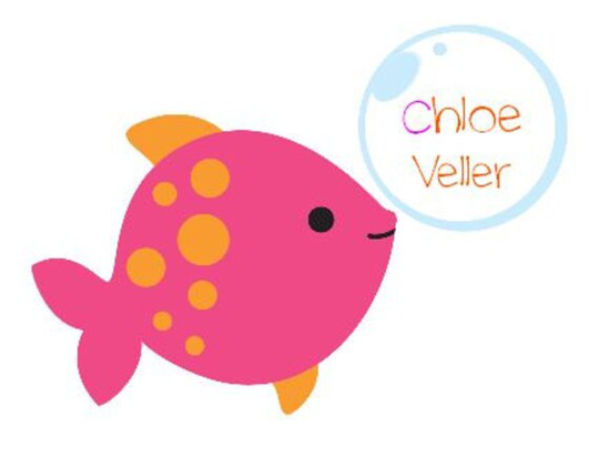 10 Personalized Pink Orange Fish Stationery Notecards Note Thank You Cards Adorable & Girl Kids Stocking Stuffers