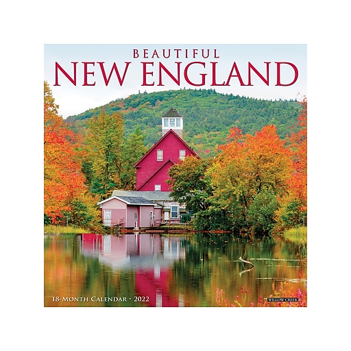 2022 Willow Creek Beautiful New England 12" x 12" Monthly Wall Calendar (16862)