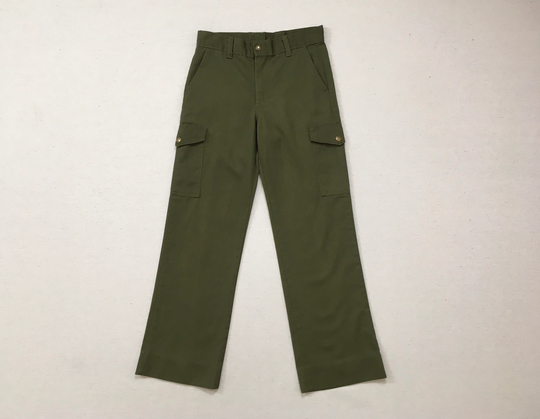 1970's, Boy Scouts Of America, Cargo Pocket Pants, in Army Green