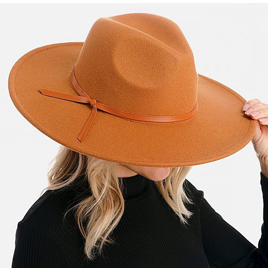 Wide Brim Fedora Hat Wool Blend Panama Flat Stiff Stylish Boho Fashion For Women Party Dress Vacation Spring Summer Easter