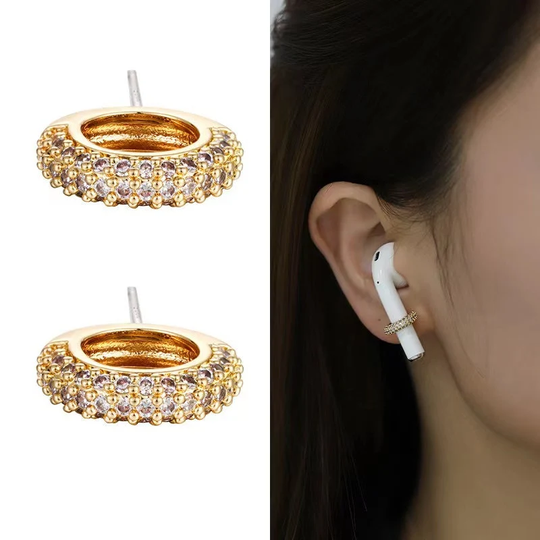 Airpods Earrings/Airpods Holder/Earphone Anti-Lost Earrings/Ear Clips/Airpods Jewelry/Airpods Accessories/Gift For Her | Without Earphones
