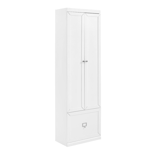 White Wood Convertible Armelle Kitchen Pantry Cabinet by World Market