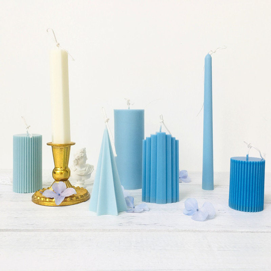 Cylinder-Hexagonal Cone-Iceberg Candle Transparent Mold-Diy Handmede Making Mold