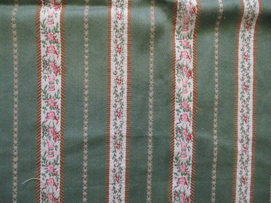 Antique Damask Fabric Cotton Blend Gorgeous 41 1/4" X 29