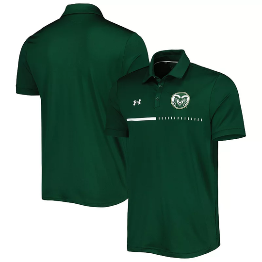 Men's Under Armour Green Colorado State Rams Title Polo, Size: 2XL