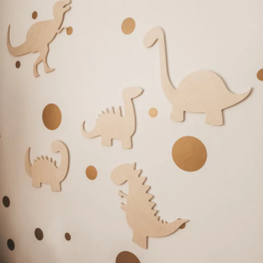 Dinosaurier Aus Sperrholz Geschnitten, Dinosaurs Cut From Plywood