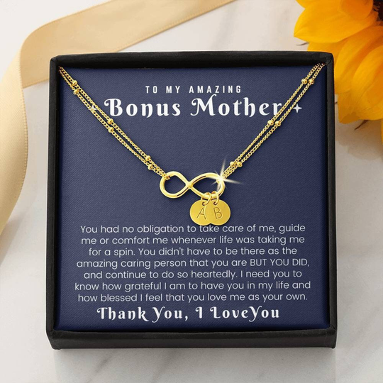 Bonus Mom Bracelet Personalized Gift Stepmother Jewelry Second Stepmom Gifts For Foster Mothers Day