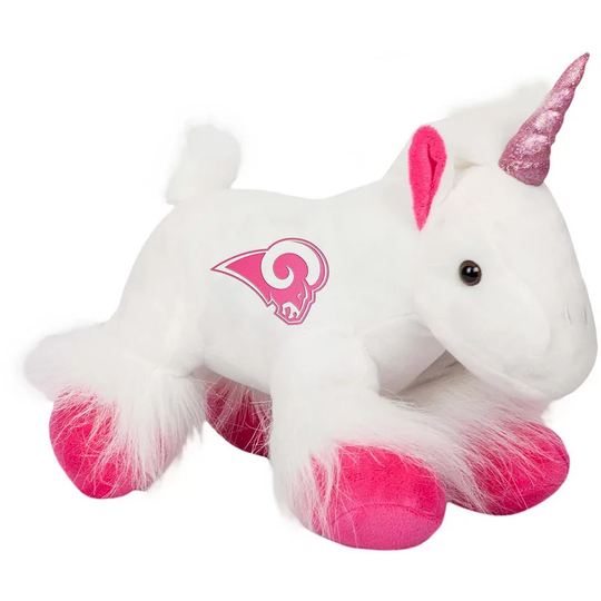 Los Angeles Rams Plush Unicorn, White