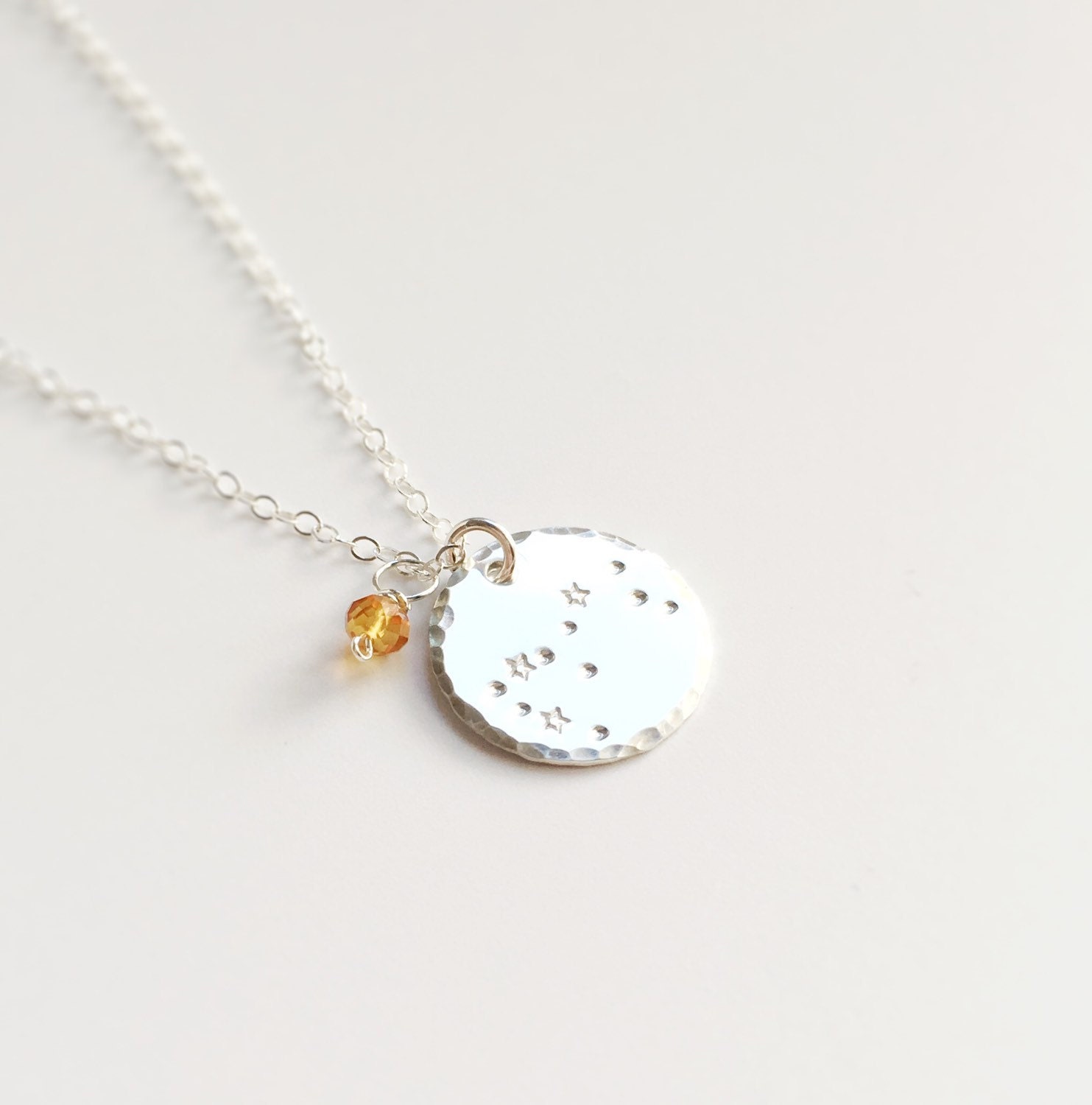 Scorpio Zodiac Necklace, Constellation Jewelry, Birthstone, Constellation, November Birthday Gift, Friendship