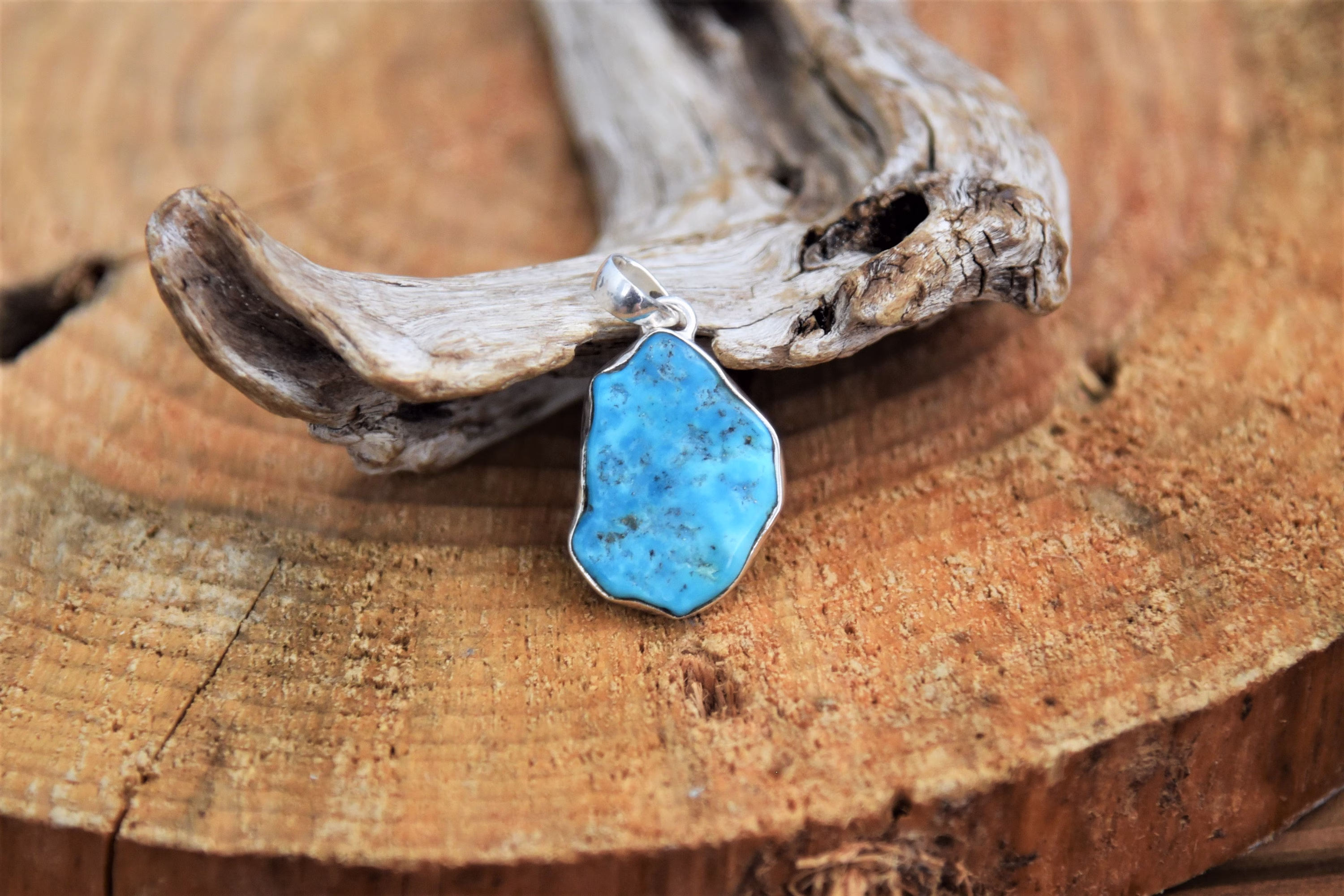 Sleeping Beauty Turquoise Pendant