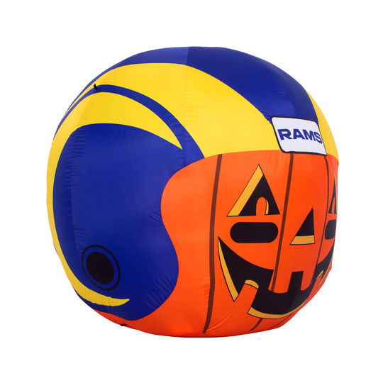 Sporticulture 4-ft Lighted Los Angeles Rams Jack-o-lantern Inflatable in Orange | SC-44112
