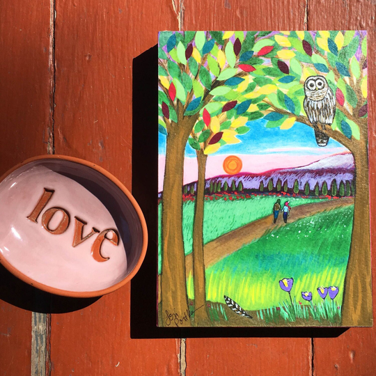 Wood Print 5x7 Walk With You