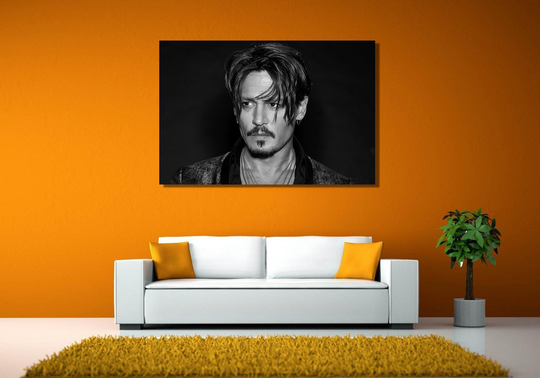 Johnny Depp Canvas Print Art, Johnny Poster Wall Decor, Actor Art, Modern Art Decor, Gift For Her