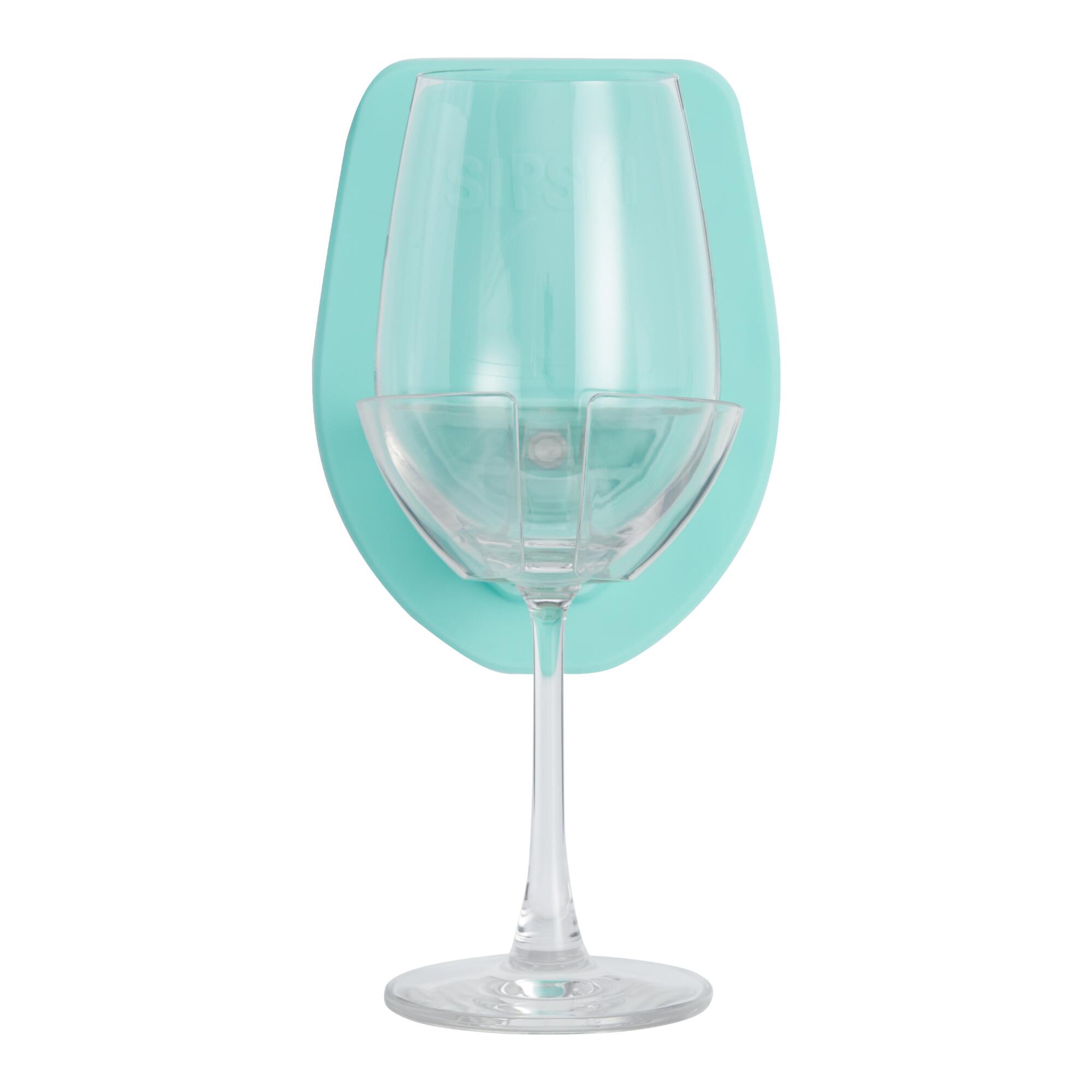Sipski Silicone Shower Wine Glass Holder by World Market
