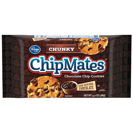 Kroger ChipMates Chunky Chocolate Chip Cookies - 13.7 oz