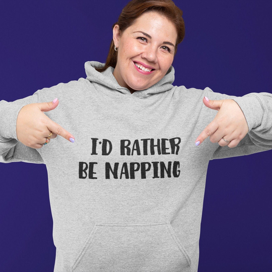 I'd Rather Be Napping Unisex Heavy Blend Hooded Sweatshirt - Funny Hoodie Naps Sleeping Sleep Gift Idea