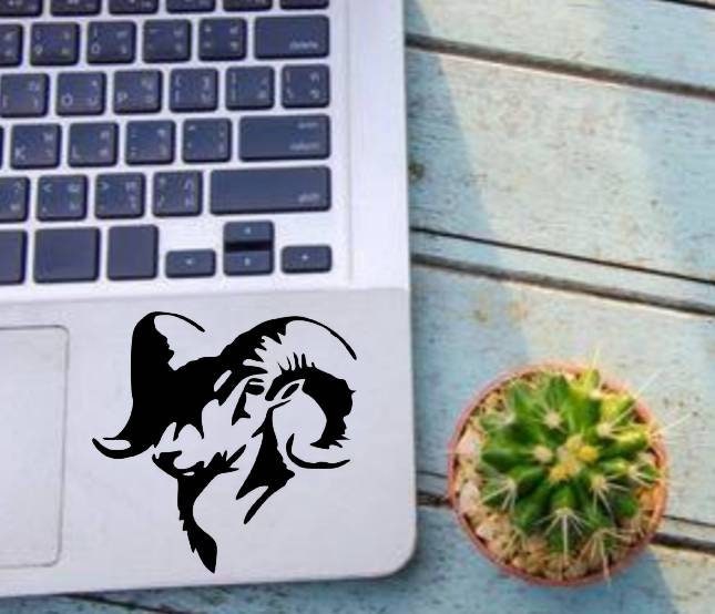 Ram Animal Yeti Decal, Die Cut Vinyl, Car Decal Sticker, For Car, Window, Bumper Truck, Laptop, Walls, Computer, Men, Women, Kids