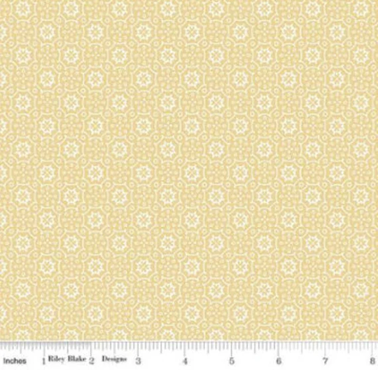 Tiles Blender in Sunshine Yellow From Joy The Journey Collection By Riley Blake - You Choose Cut 100% Cotton Fabric