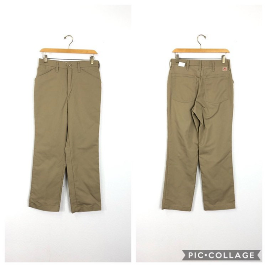 Red Kap Jean Cut 65/35 Poly Cotton Blend Khaki Work Trousers Pants Size W30